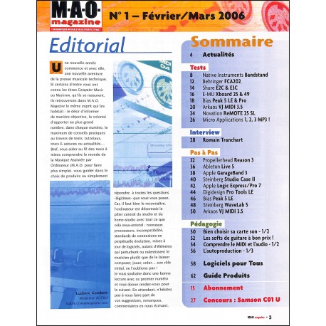 M.A.O magazine |Premier Numéro