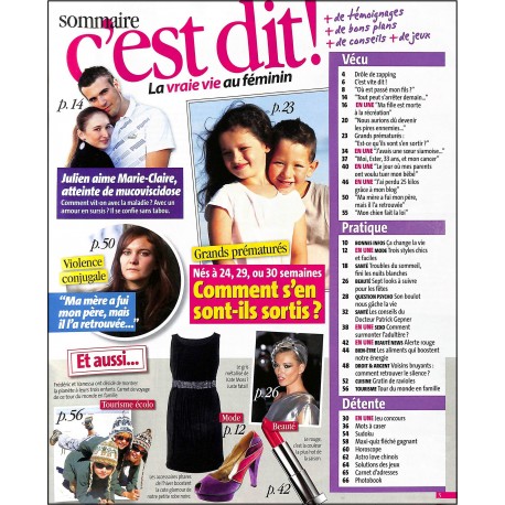 C'EST DIT! |Premier Numéro