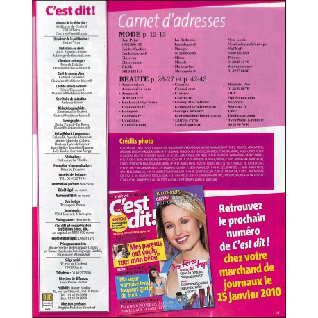 C'EST DIT! |Premier Numéro