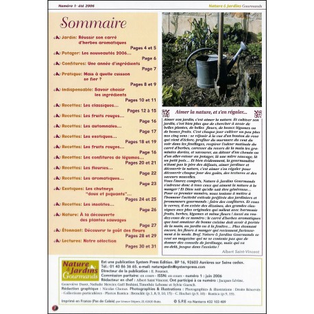 Nature & Jardins Gourmands |Premier Numéro