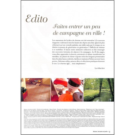 MAISON, BROCANTE ET JARDIN |Premier Numéro