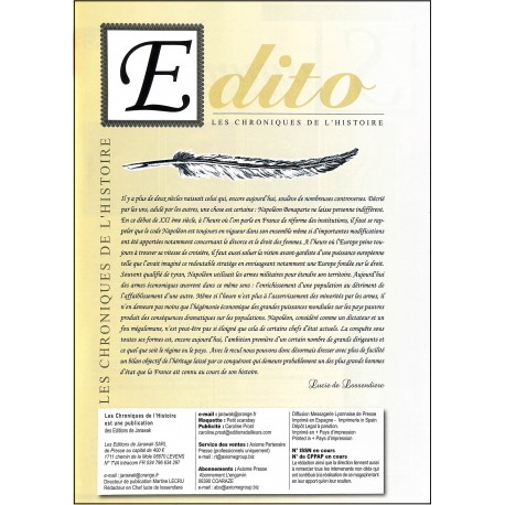 LES CHRONIQUES DE L'HISTOIRE |Premier Numéro