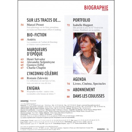 BIOGRAPHIE MAGAZINE |Premier Numéro