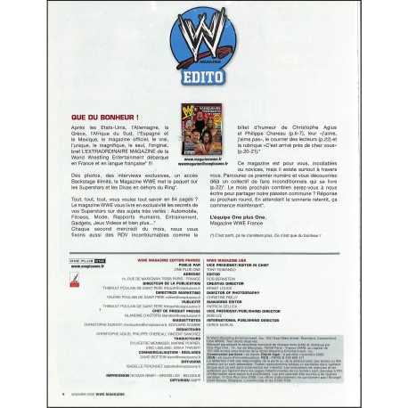 WWE MAGAZINE |Premier Numéro