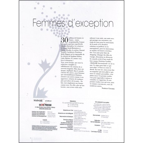 MADAME INTERNATIONAL |Premier Numéro