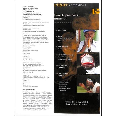 cigare & sensation |Premier Numéro