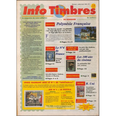 INFO TIMBRES |Premier Numéro