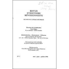 REVUE D'HISTOIRE RÉVISIONNISTE |Premier Numéro 2