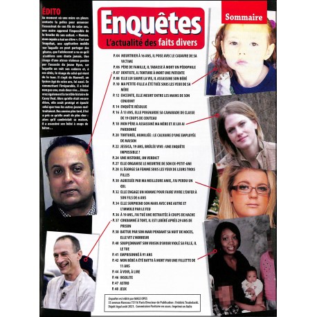 ENQUÊTES |Premier Numéro