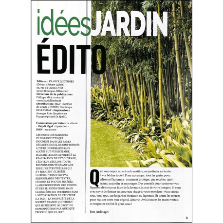 IDÉES JARDIN |Premier Numéro