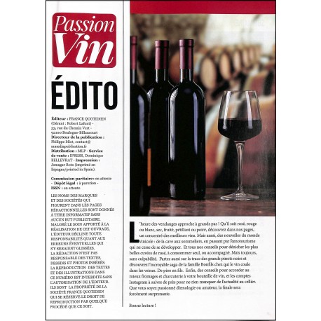 PASSION VIN |Premier Numéro
