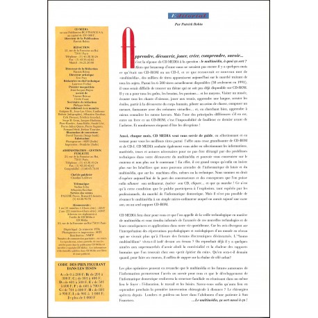 CD MEDIA |Premier Numéro