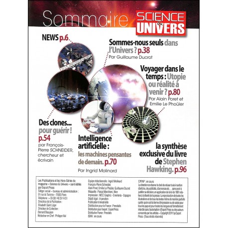 SCIENCE & UNIVERS |Premier Numéro