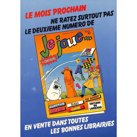 JE JOUE... |Premier Numéro