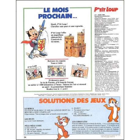 P'TIT LOUP |Premier Numéro