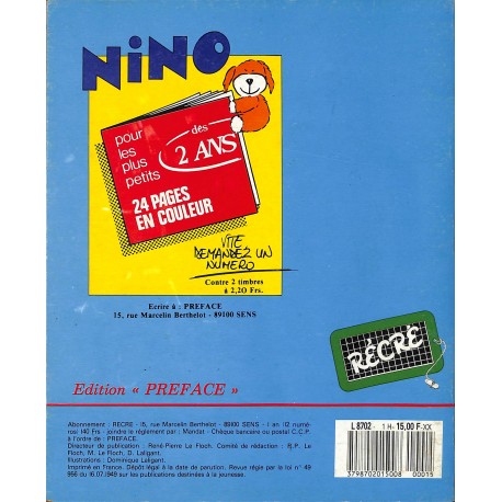 RÉCRÉ |Premier Numéro