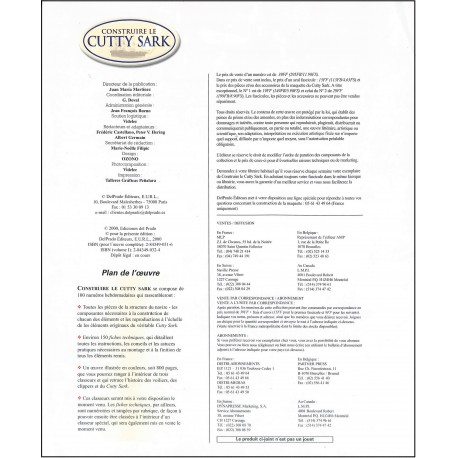 CONSTRUIRE LE CUTTY SARK |Premier Numéro