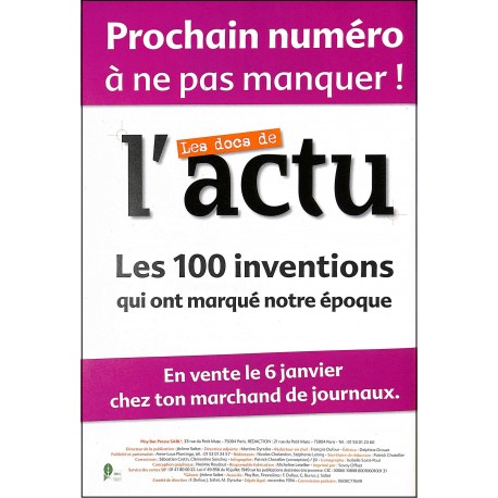 LES DOCS DE L'ACTU |Premier Numéro