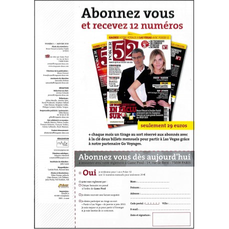 POKER 52 |Premier Numéro