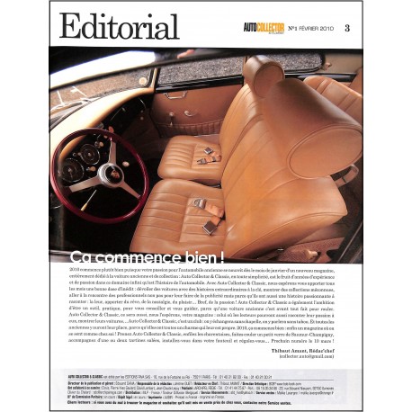 AUTO COLLECTOR |Premier Numéro