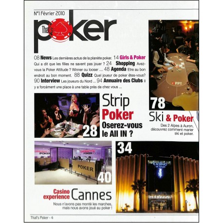 THATS'S POKER |Premier Numéro