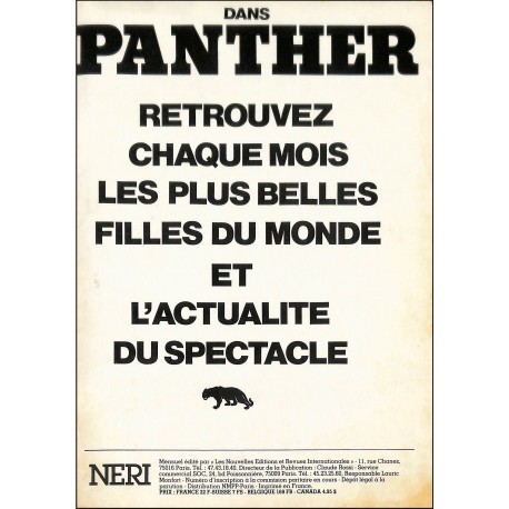 PANTHER |Premier Numéro