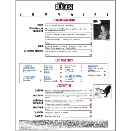OPTION FINANCE |Premier Numéro