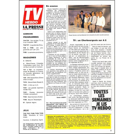 TV HEBDO LA PRESSE DE LA MANCHE |Premier Numéro