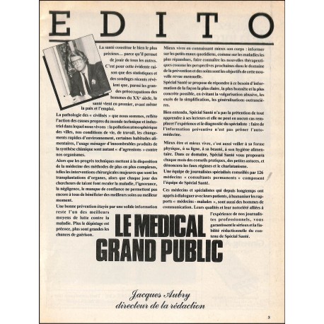 SPÉCIAL SANTÉ |Premier Numéro