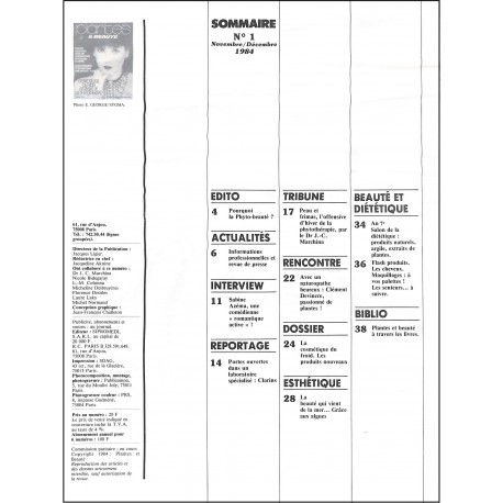 PLANTES & BEAUTÉ |Premier Numéro