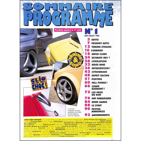 SUPER STREET MAGAZINE |Premier Numéro