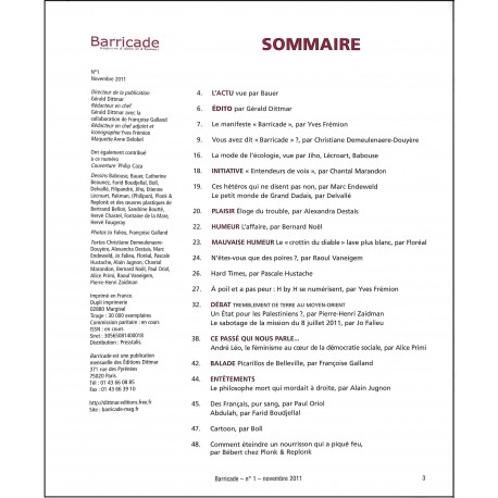 BARRICADE |Premier Numéro