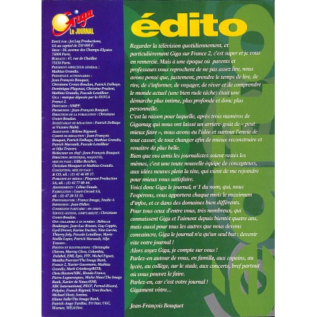 GIGA LE JOURNAL |Premier Numéro