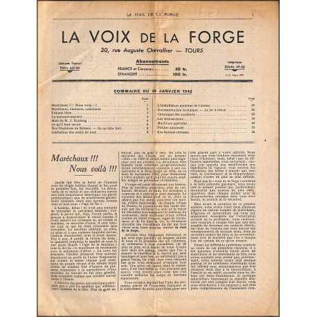 LA VOIX DE LA FORGE |Premier Numéro