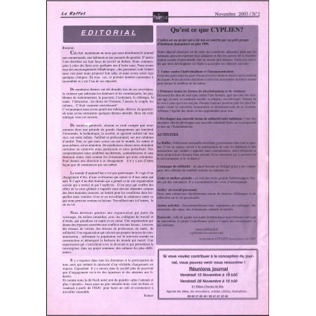 LE RAFFUT |Premier Numéro