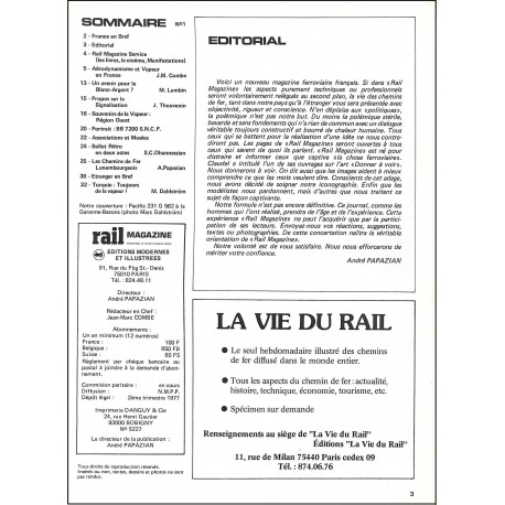 RAIL MAGAZINE |Premier Numéro