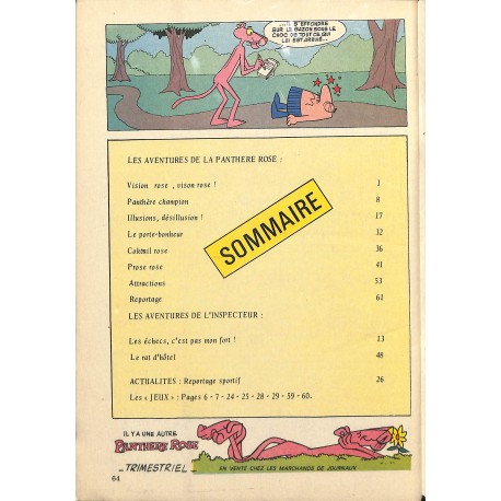 LA PANTHERE ROSE |Premier Numéro