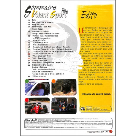 VOLANT SPORT |Premier Numéro