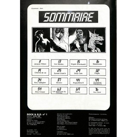 ROCK & B.D |Premier Numéro