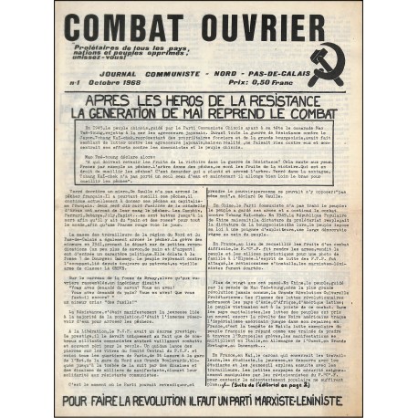 COMBAT OUVRIER |Premier Numéro