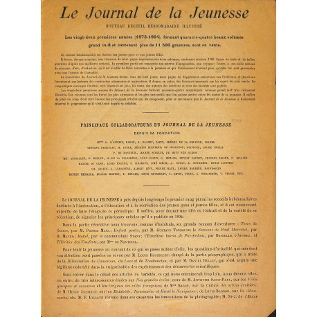 LE JOURNAL DE LA JEUNESSE |Premier Numéro