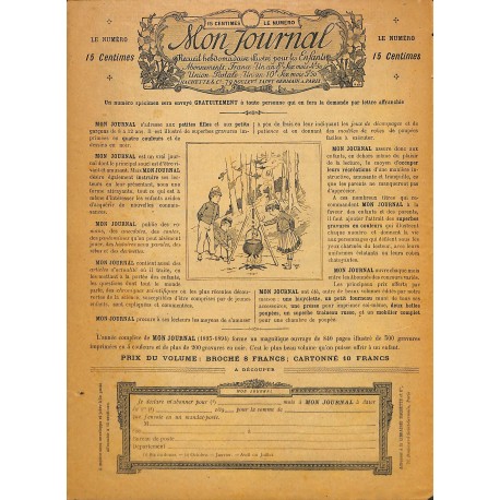 LE JOURNAL DE LA JEUNESSE |Premier Numéro