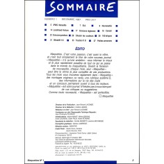 MAQUETTES |Premier Numéro 2