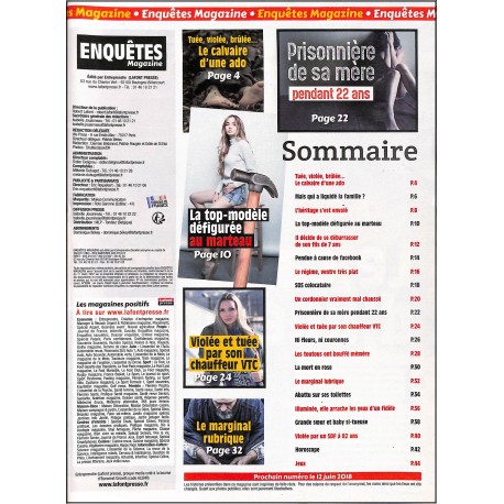 ENQUÊTES MAGAZINE |Premier Numéro
