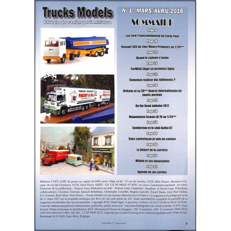 TRUCKS MODELS |Premier Numéro