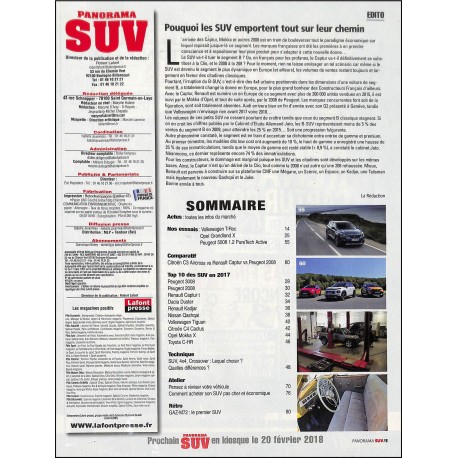 PANORAMA SUV |Premier Numéro