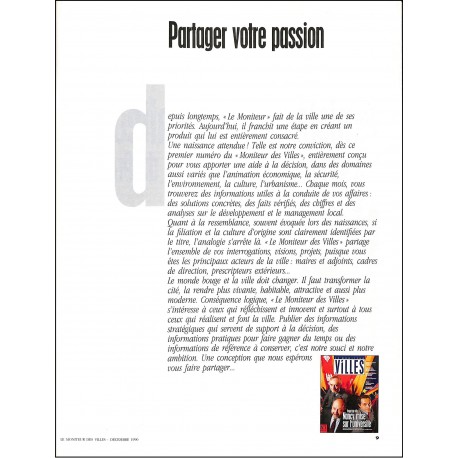 Le moniteur des VILLES |Premier Numéro