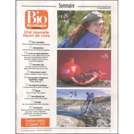 BIO & ÉCOLOGIE MAGAZINE |Premier Numéro