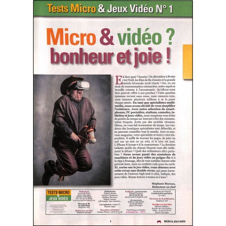 TESTS MICRO & JEUX VIDÉO |Premier Numéro