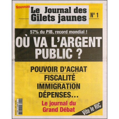 LE JOURNAL DES GILETS JAUNES |Premier Numéro